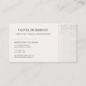 Certified Public Accountant Professional Visitekaartje (Voorkant)