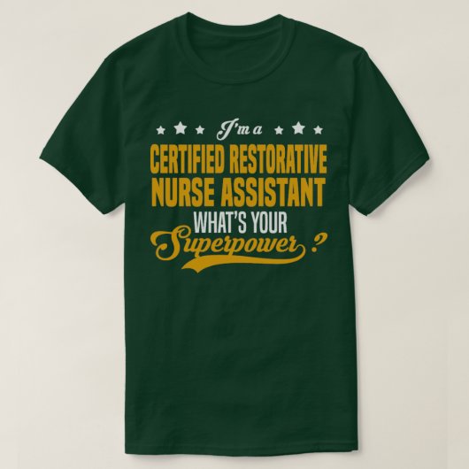 Certified Restorse Assistant T-shirt (Design voorkant)