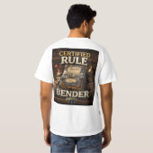 certified rule bender  t-shirt (Achterkant volledig)