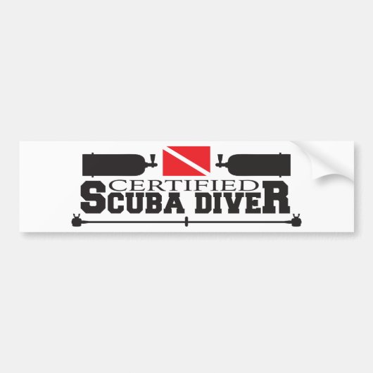 Certified Scuba Diver Bumpersticker (Voorkant)