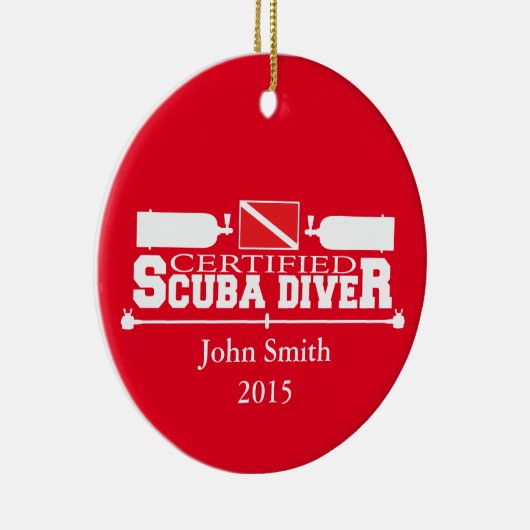 Certified Scuba Diver Ornament Single Sided (Rechts)