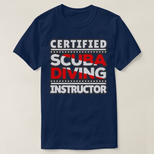 Certified Scuba Diving Instructor T-shirt (Design voorkant)