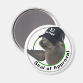 Certified Seal of Approval | Deadpan Seal Magnet (Voorkant / Achterkant)