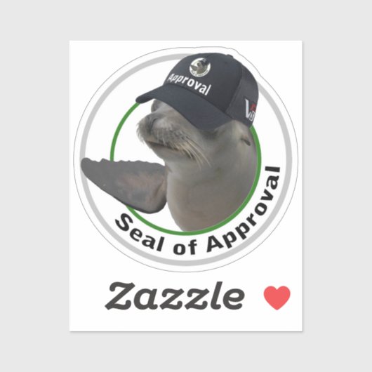 Certified Seal of Approval | Deadpan Vinyl Sticker (Vel)