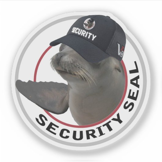 Certified Security Seal | Deadpan Vinyl Sticker (Voorkant)