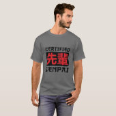 Certified Senpai Shirt, Funny Anime Merch for Teen T-shirt (Voorkant volledig)