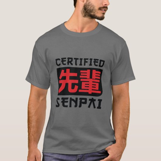 Certified Senpai Shirt, Funny Anime Merch for Teen T-shirt (Voorkant)