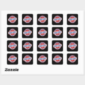 Certified snacking expert seal vierkante sticker (Vel)