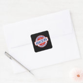 Certified snacking expert seal vierkante sticker (Envelop)