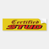 Certified Stud Bumpersticker (Voorkant)