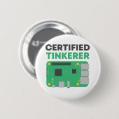 Certified Tinkerer Button (Voorkant /achterkant)