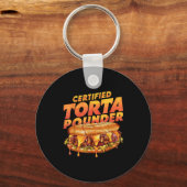 Certified Torta Under Funny Mexican Food Lover  Sleutelhanger (Voorkant)