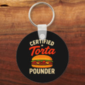 Certified Torta Under Funny Mexican Food Sandwich  Sleutelhanger (Voorkant)