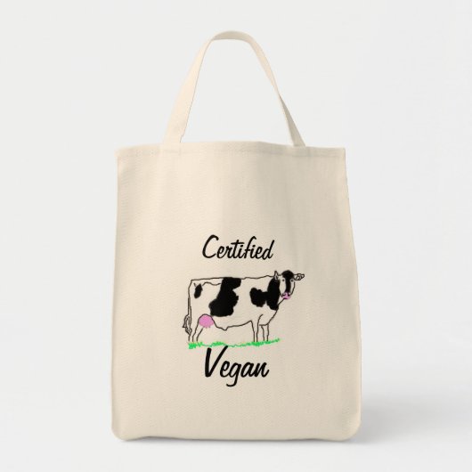 Certified Vegan Grocery Tas (Voorkant)