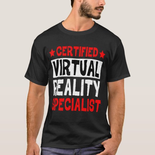 Certified Virtual Reality Specialist T-shirt (Voorkant)