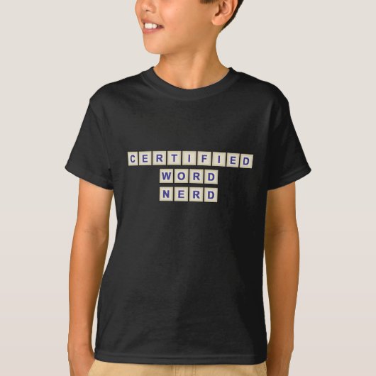 Certified Word Nerd T-shirt (Voorkant)
