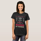 Certifiée meilleure maman du monde t-shirt (Voorkant volledig)