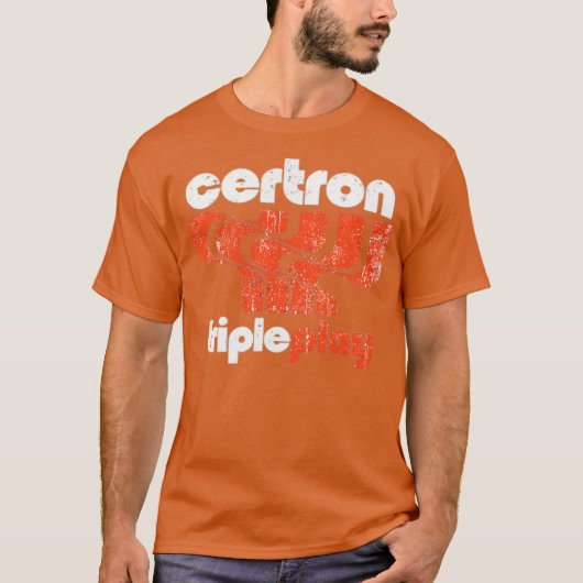 Certron Cassette Tape T-Shirt - Retro 80s Cassette (Voorkant)