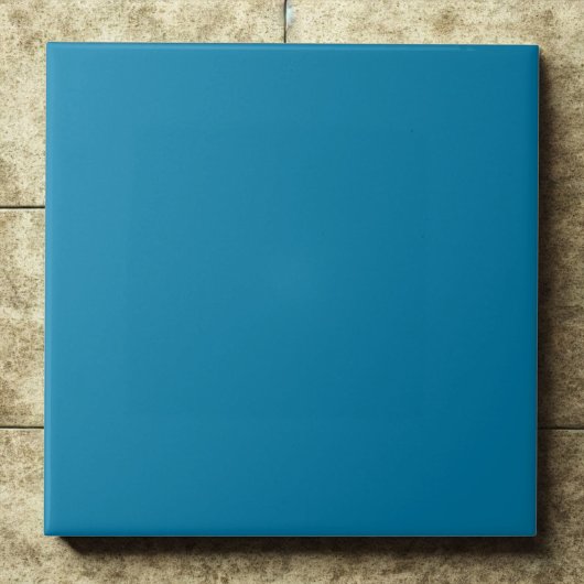 Cerulean #007ba7 Blue Bright Modern Accent Tegeltje