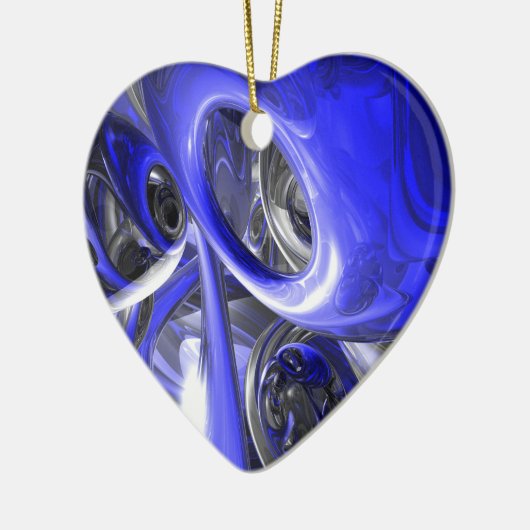 Cerulean Abstract Ornament (Links)