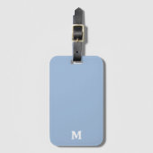 Cerulean blauw Effen Kleur Bagagelabel (Voorkant (verticaal))