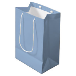 Cerulean blauw Effen Kleur Medium Cadeauzakje