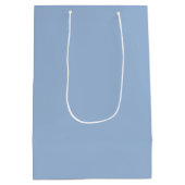 Cerulean blauw Effen Kleur Medium Cadeauzakje (Achterkant)