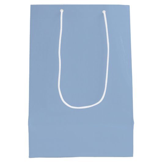 Cerulean blauw Effen Kleur Medium Cadeauzakje (Achterkant)