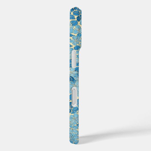 Cerulean bloemen patrooncover Case-Mate iPhone case (Achterkant / Rechts)