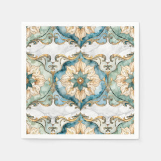 Cerulean Bloom Tapestry Feest Cocktailservet Servet
