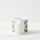 Cerulean Bloom Tapijt Espresso Kop (Achterkant)