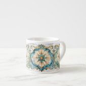 Cerulean Bloom Tapijt Espresso Kop (Voorkant rechts)