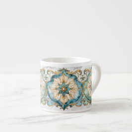 Cerulean Bloom Tapijt Espresso Kop
