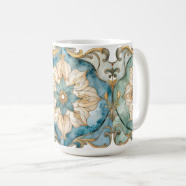 Cerulean Bloom Tapijt Mok