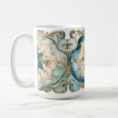 Cerulean Bloom Tapijt Mok (Links)