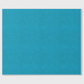 Cerulean Blue Burlap Textuur Cadeaupapier (Vlak)