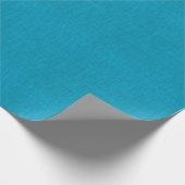 Cerulean Blue Burlap Textuur Cadeaupapier (Hoek)