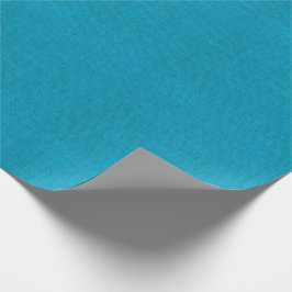 Cerulean Blue Burlap Textuur Cadeaupapier