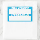 Cerulean Blue Name & Pronoun Labels (Tas)