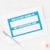 Cerulean Blue Name & Pronoun Labels (Envelop)