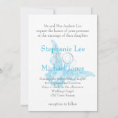 CERULEAN BUTTERFLY BRUILOFT Uitnodiging (Achterkant)