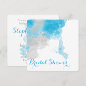 CERULEAN BUTTERFLY WEDDING VRIJGEZELLENFEEST KAART (Voorkant / Achterkant)