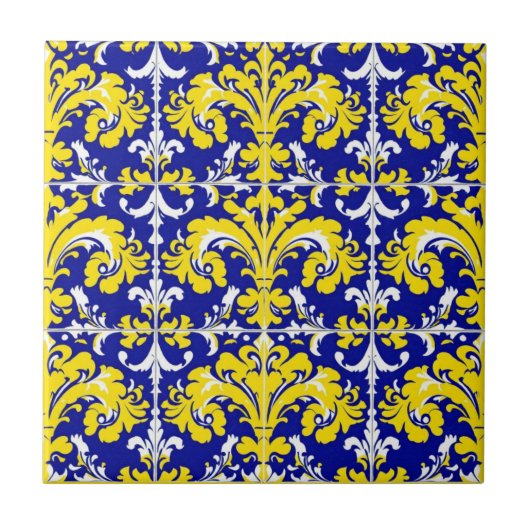 Cerulean Elegantie Tegel Tegeltje (Voorkant)