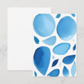 Cerulean Geometric Dream Abstract Bedankkaart (Voorkant / Achterkant)