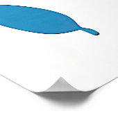 Cerulean Geometric Dream Abstract Poster (Hoek)