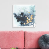 Cerulean & Gold Canvas Afdruk (Insitu (Woonkamer))