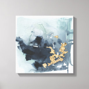 Cerulean & Gold Canvas Afdruk