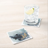 Cerulean & Gold Kartonnen Onderzetters (Insitu)