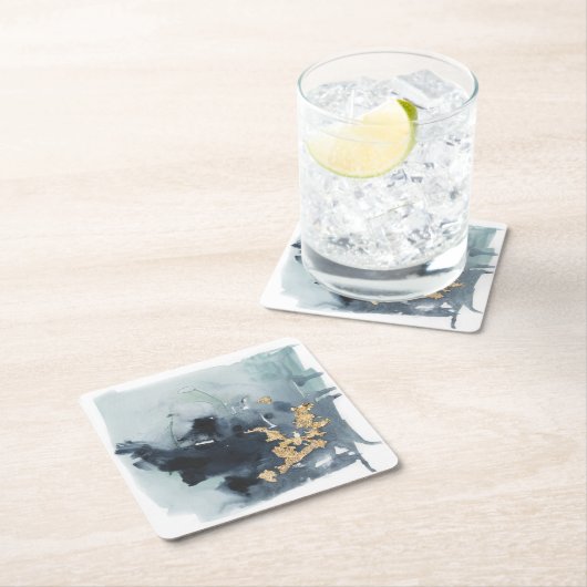 Cerulean & Gold Kartonnen Onderzetters (Insitu)