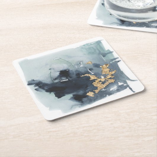 Cerulean & Gold Kartonnen Onderzetters (Schuin)